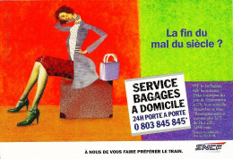 *CPM  - Service Bagages à Domicile SNCF - La Fin Du Mal Du Siècle - - Advertising