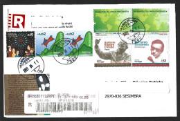 World Portuguese Language Day. Registered Letter With Stamps Portuguese Writers Bernardo Santareno And António Chainho. - Altri & Non Classificati