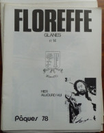 Revue Floreffe Glanes N°14 Pâques 1978 - Bélgica