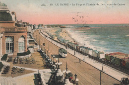 LE HAVRE - LA PLAGE ET L ENTREE DU PORT VUES DU CASINO - Porto