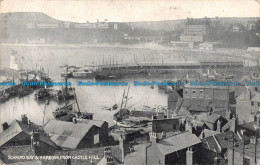 R118510 Scarboro Bay And Harbour From Castle Hill. Sharp. 1907 - Welt