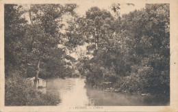 Rethel (08 Ardennes) L'Aisne - Lavoir D'un Coté, Bateau Lavoir De L'autre - édit. Tellier N° 5 Circulée 1934 - Rethel