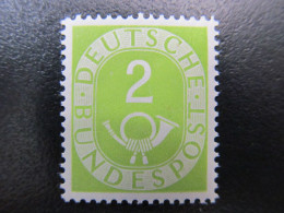 BRD Nr. 123, 1951, Posthorn, Postfrisch, BPP Geprüft - Ongebruikt