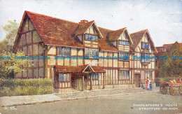 R118518 Shakespeares House. Stratford On Avon. Valentine. Art Colour - Welt