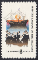 !a! USA Sc# 1420 MNH SINGLE (a3) - Landing Of The Pilgrims - Ongebruikt