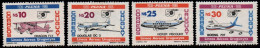 1987 Uruguay Pluna Airlines Airplane Flights Boeing #1235-1238 ** MNH - Uruguay