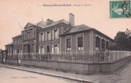 Gonneville La Mallet - Mairie Et Ecoles  -  CPA °J - Otros & Sin Clasificación