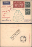 ALEMANIA 1956 VUELO LUFTHANSA HAMBURG DAKAR RIO DE JANEIRO BUENOS AIRES - Cartas & Documentos
