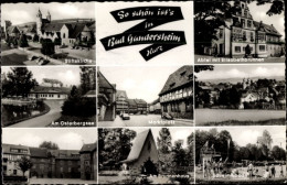 CPA Bad Gandersheim Am Harz, Abtei, Elisabethbrunnen, Schwimmbad, Marktplatz, Brunnenhaus - Altri & Non Classificati
