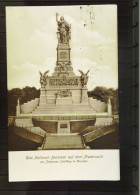 AK "Das National-Denkmal Auf Dem Niederwal Von Johannes Schilling In Dresden"  Vom 18.6.1934 Mit WSt. "Bekämpft Die ..." - Ruedesheim A. Rh.