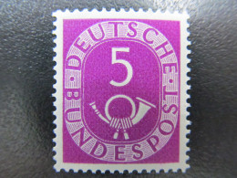 BRD Nr. 125, 1951, Posthorn, Postfrisch, BPP Geprüft - Unused Stamps