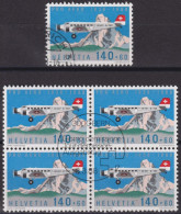 1988 Flugpost Schweiz ⵙ Zum:CH F49, Mi:CH 1369,Yt:CH.PA 49, Junkers JU-52 Aircraft & Matterhorn Mountain - Unused Stamps