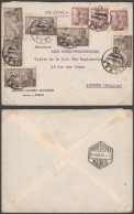 BILBAO CC AEREA A AMBERES 1946 CON CONTENIDO - Covers & Documents
