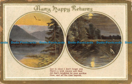 R118856 Greetings. Many Happy Returns. Lake. 1911 - Welt