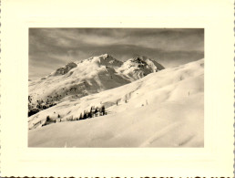 Photographie Photo Vintage Snapshot Amateur Montagne Neige  - Orte