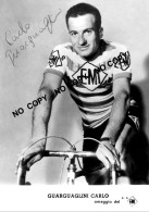 PHOTO CYCLISME REENFORCE GRAND QUALITÉ ( NO CARTE ) GIANCARLO GUARGUAGLINI TEAM EMI 1960 - Radsport