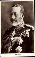 CPA Roi Georg V Von Großbritannien, Portrait, Orden - Familles Royales