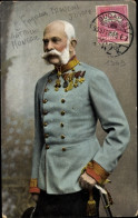 CPA Kaiser Franz Joseph I., Portrait, Uniform, Orden - Familles Royales