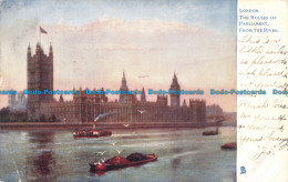 R118874 London. The Houses Of Parliament. From The River. Tuck. Oilette. 1904 - Otros & Sin Clasificación