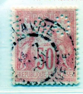 Perforé L&O 52 Sur 98 - Used Stamps