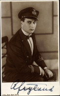 CPA Schauspieler Alfons Fryland, Portrait In Uniform, Autogramm - Acteurs