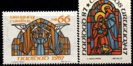 1987 Uruguay Christmas Religions And Beliefs Christianism Celebration #1243-1244 ** MNH - Uruguay