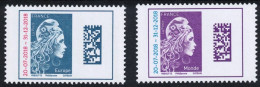 2018 -  Marianne L'Engagée DATAMATRIX EUROPE Et MONDE - SURCHARGEE - YT 5270/71 NEUFS - Unused Stamps