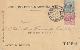Italy. A217. Albano Laziale. 1919. Annullo Guller ALBANO LAZIALE  (ROMA), Su Cartolina Postale - Marcofilie