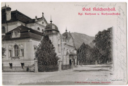 Bad Reichenhall Kurhaus Und Kurhausstraße (Relief-Ansichtskarte) 1905 Prägekarte - Bad Reichenhall