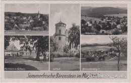 Bärenstein-Altenberg (Erzgebirge) 5 Bild: Teilansichten, Schloss Und Markt 1936  - Bärenstein
