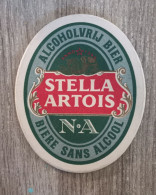 Sous Bock Bière Stella Artois Sans Alcool - Beer Mats