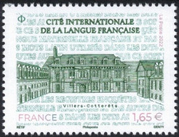 FRANCE 2022 - Cité Internationale De La Langue Française Villiers-Cotterêts Coin De Feuille- YT 5565 Neuf ** - Nuevos