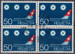 1968 Schweiz ⵙ Zum:CH 455, Mi:CH 873,Yt:CH 805, Flughafen Genf - Usados