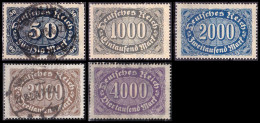 1922 - ALEMANIA - IMPERIO - LOTE 5 SELLOS - Autres & Non Classés