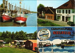 Neufeld (Dithmarschen) MB: Campingplatz Zur Elbmündung & Gasthaus Zur Börse 1980 - Other & Unclassified