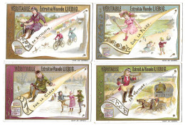 S 428, Liebig 6 Cards, Sports (one Backside Has Small Damage) (ref B8) - Liebig