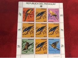 PARAGUAY 1983 Bloc De 9v Neuf ** MNH Ucello Oiseau Bird Pájaro Vogel - Parrots