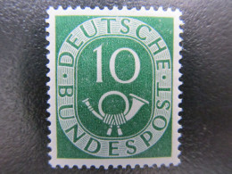 BRD Nr. 128, 1951, Posthorn, Postfrisch, BPP Geprüft - Unused Stamps