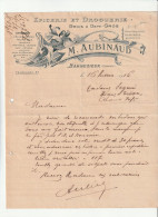 16-M.Aubinaud..Epicerie & Droguerie...Barbezieux..(Charente)...1916 - Altri & Non Classificati