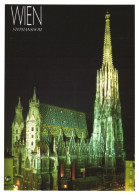 VIENNA, CHURCH, ARCHITECTURE, TOWER, NIGHT, AUSTRIA, POSTCARD - Kirchen