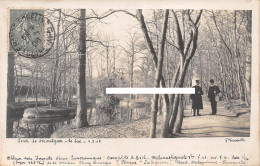 76 Forêt De MONTGEON LE HAVRE 1906 - Carte Photo (1ère épreuve) Signée Du Photographe éditeur G.LACAILLE - Le Lac - Harfleur