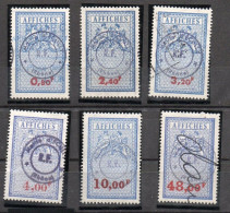 ECULLY Rhône Taxes Sur Les Affiches Type 3B Fiscal Fiscaux Affiche Affichage - Stamps