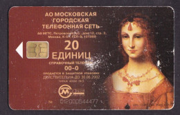 2001 Russia Phonecard › Faces Of Beauty 2 ,20 Units,Col:RU-MG-TS-0163 - Rusland