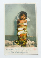 A PIMA PAPPOOSE - Bébé Indien Emmailloté -1907 - Indiens D'Amérique Du Nord