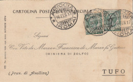 Italy. A217. Campolieto. 1929. Annullo Guller CAMPOLIETO (CAMPOBASSO) Cartolina Postale Commerciale - Marcophilia