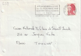 FLAMME  TEMPORAIRE  /  N°  2376     72  LE  MANS  R . P .   24  HEURES  DU  LIVRE - Mechanical Postmarks (Advertisement)