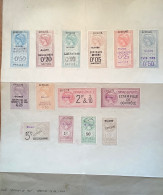 Guinée 1915 14 Timbres Fiscaux Surch. ÉPREUVE RRR !  (AOF Colonies Françaises Revenue Fiscal Stamps French Colonies - Unused Stamps