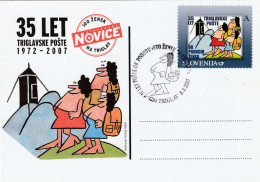 SLOVENIA TRIGLAV TRICORNO - 100 WOMEN ON TRIGLAV. 2007 POSTCARD SPECIAL CANCEL TRIGLAV - Slovénie