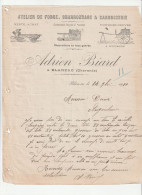 16-A.Biard..Atelier De Forge, Charronnage & Carrosserie...Blanzac-sur-Cognac.(Charente)...1910 - Agricultura