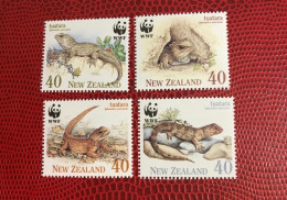 NOUVELLE ZÉLANDE 1991 WWF 4v Neuf MNH ** YT 1104 / 1107 Reptil Reptile Rettile Schlange NEW ZEALAND - Unused Stamps